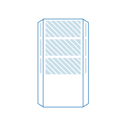 Icon einer Lambda Luft-Wasser-W&auml;rmepumpe f&uuml;r energieeffizientes Heizen und nachhaltige Geb&auml;udetechnik